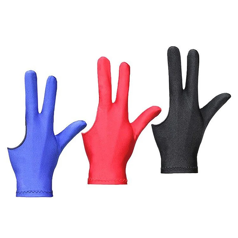 1 Pc Three-finger Gloves Pool Gloves Left Hand Average Size Billiard Supplies Smooth Biliardo Guanti Snooker Billiard Glove