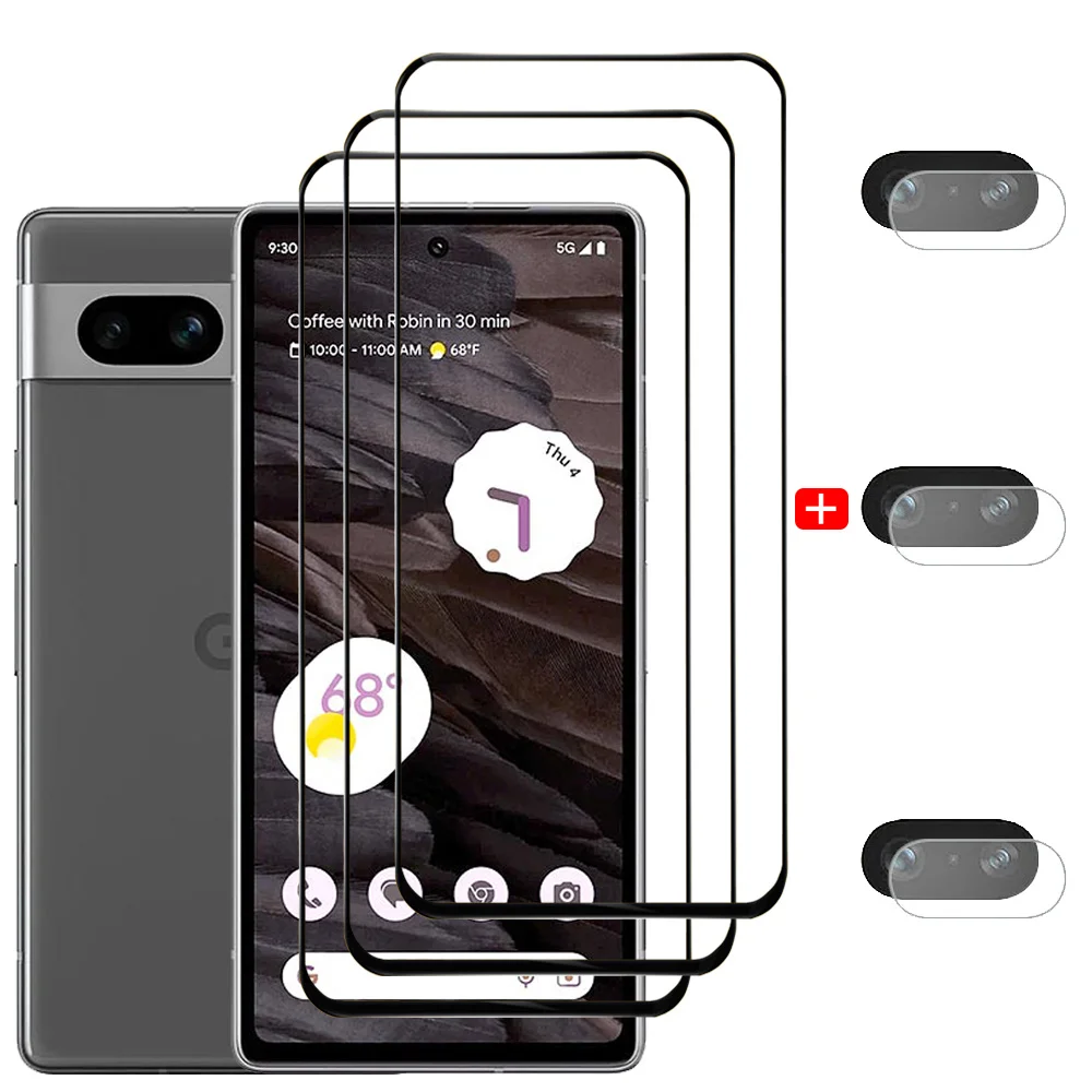 Protective Glass For Google Pixel 8 Pro 7A 7 6 A Screen Protectors Pixel7 Tempered Glass Pixel 6a Phone Front Film Pixel6a Anti-Scratch HD Protector