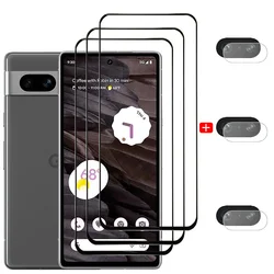 Película Protector Para Google Pixel 8 Pro 7A 7 Glass Pixel 6 A Protectores de Pantalla Pixel7 Cristal Templado Pixel 6a Película Frontal Pixel6a HD Anti-Rayado Vidrio Pixel 7 5G