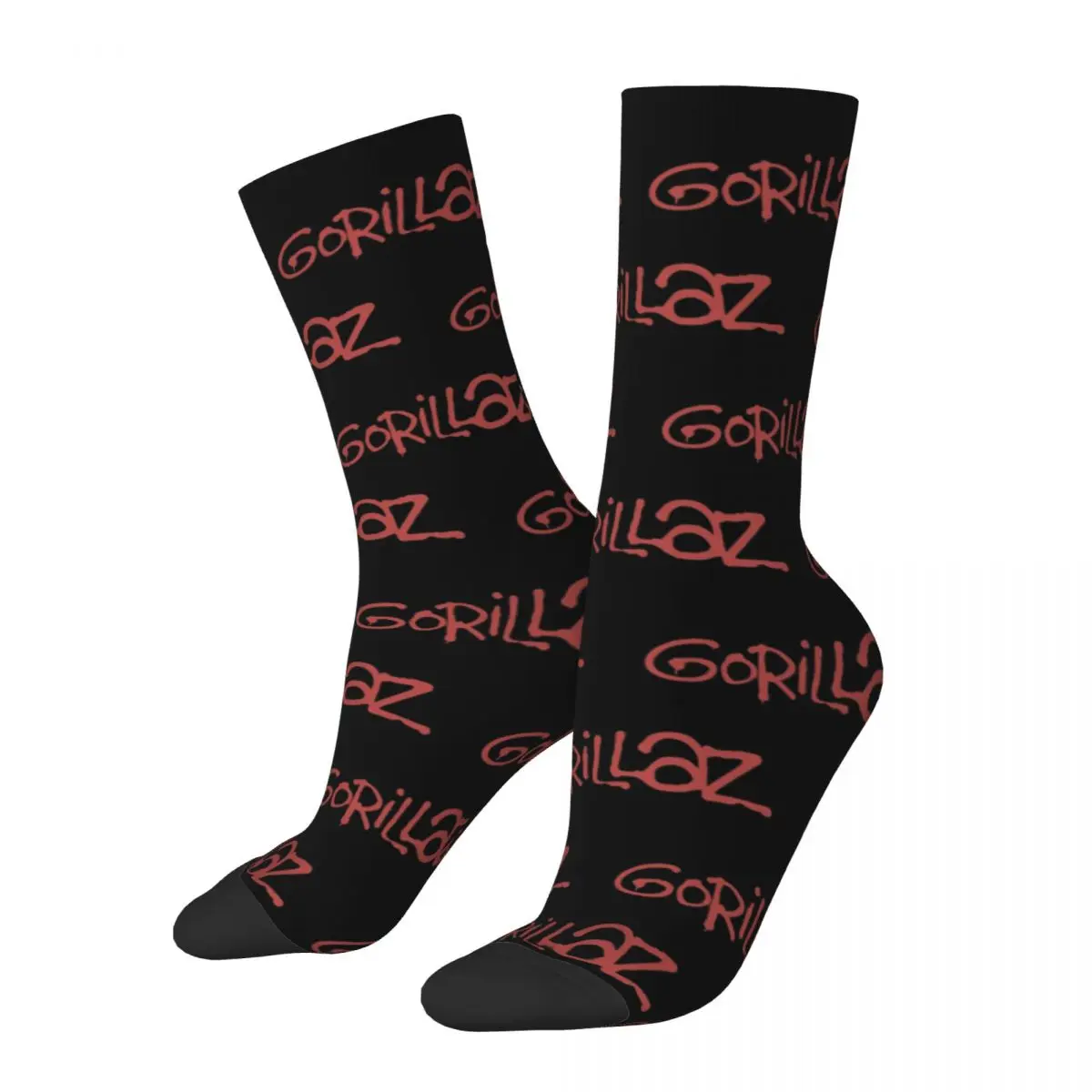 

Cartoon Band Gorillaz Merch Men Women Socks Cozy Graphic Middle Tube Socks Cotton Wonderful Gifts