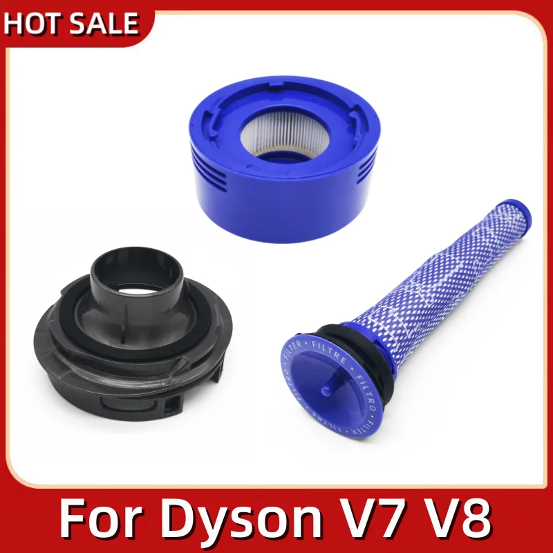 2 Buah Kit Filter Belakang Penutup Motor untuk Dyson V7 V8 Aksesori Pembersih Vakum Penyapu Suku Cadang Alat Penutup Belakang Motor Rumah Tangga