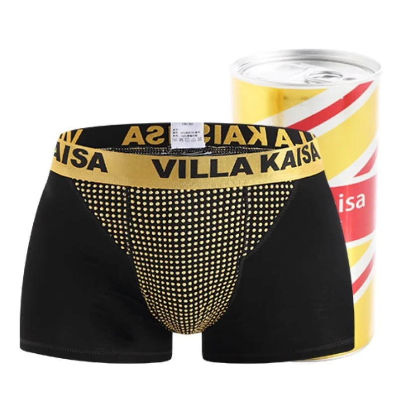 Celana Boxer Pria Pakaian Dalam Kain Bernapas Musim Panas Desain Magnetik Lembut Nyaman Pinggang Elastis Ringan Menyerap Kelembapan