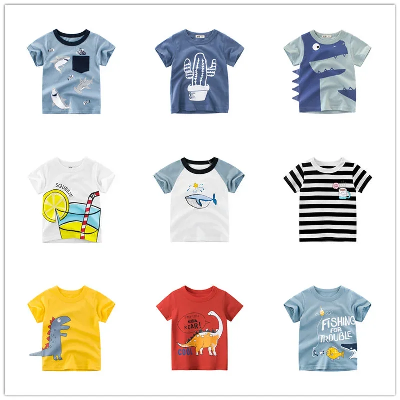 

Summer New Kids T-Shirts Boys Girls Clothing Cotton High Quality Tops Children Casual Fashion T Shirts Promotion Toddler Baby