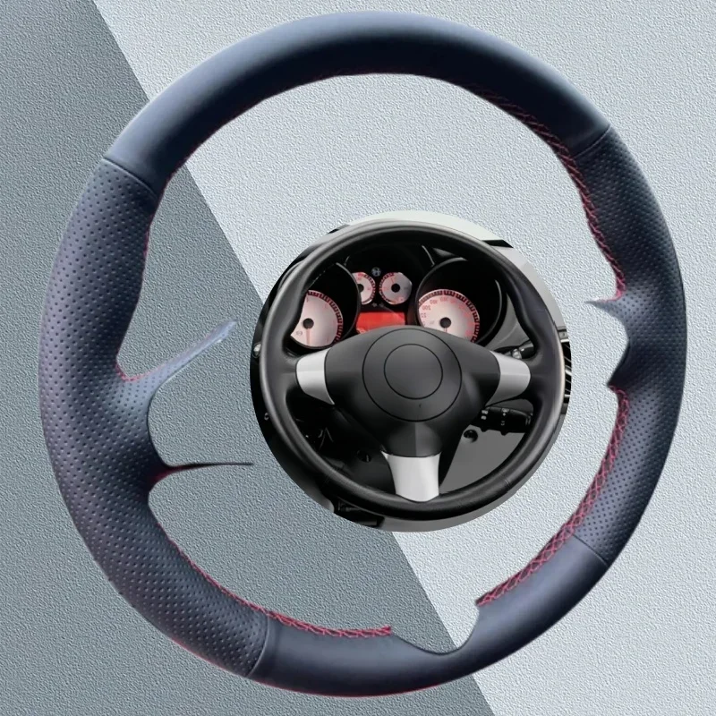 

Чехол на руль автомобиля на заказ для Alfa Romeo 147 2000-2010 GT 2004-2010, нескользящая искусственная кожа, аксессуары для салона автомобиля