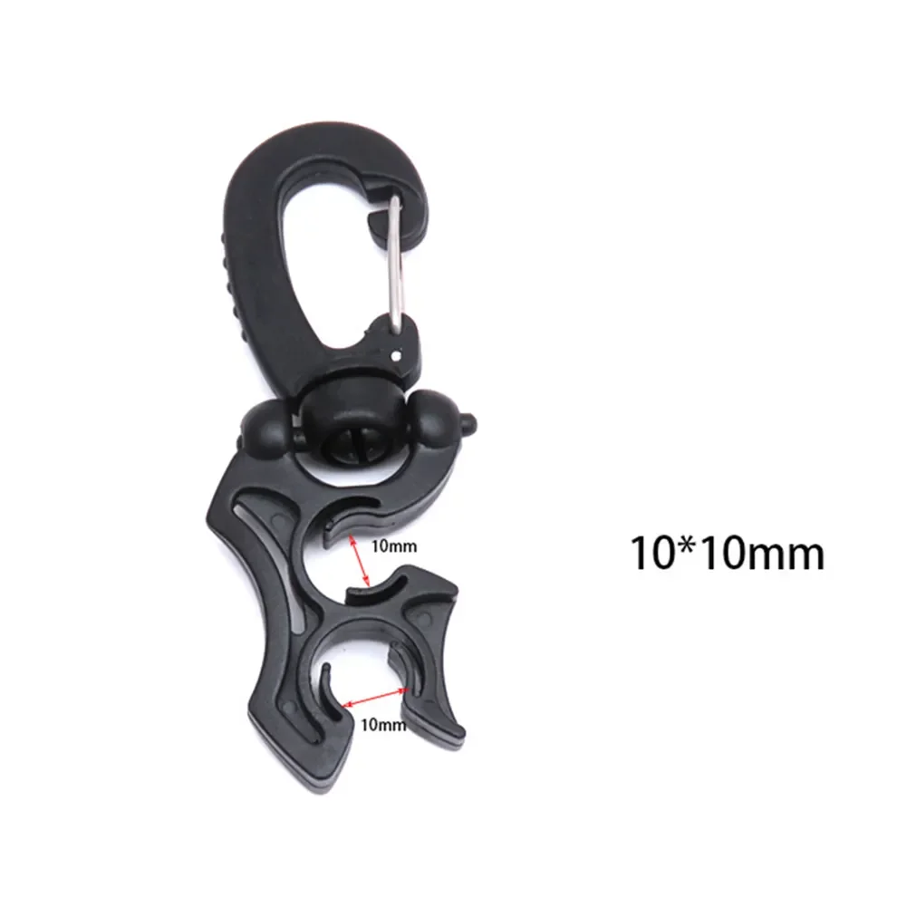 2PCS Scuba Diving Regulator Double BCD Hose Holder with Clip Buckle Hook for Free Diving Snorkeling Octopus Retainer