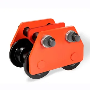 ดึงมือกีฬารถ I-beam รอกไฟฟ้ารอกมือถือ T-sleeve ประเภท 1 ตัน 2T Monorail ขับรถด้วยตนเอง