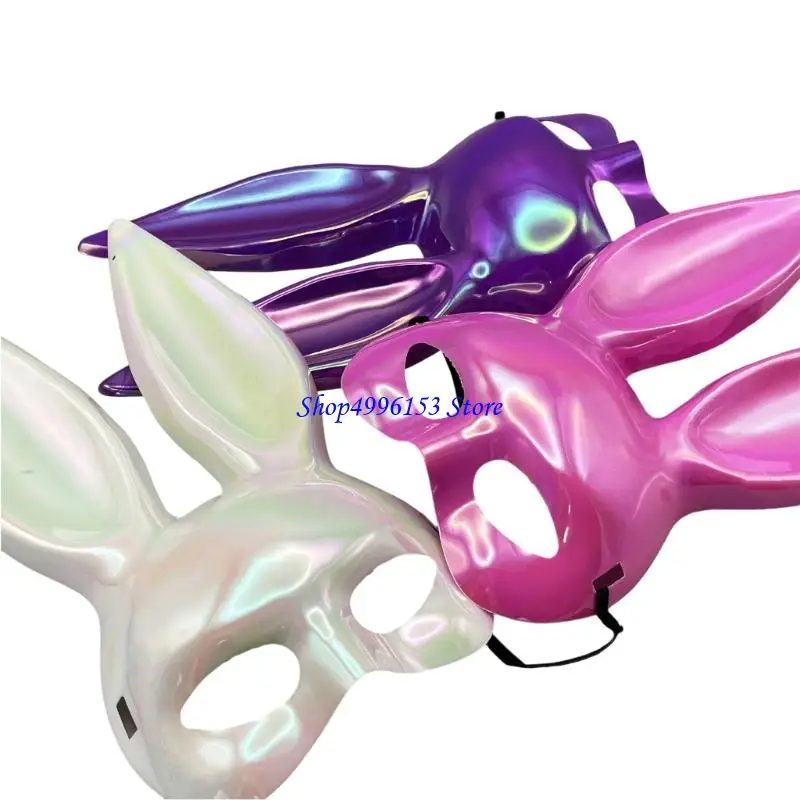 Q0KE Maskerades Masker Konijn Masker voor Vrouwen Volwassen Konijntjes Oren Masker Konijntjes Half Masker voor Halloween Pasen