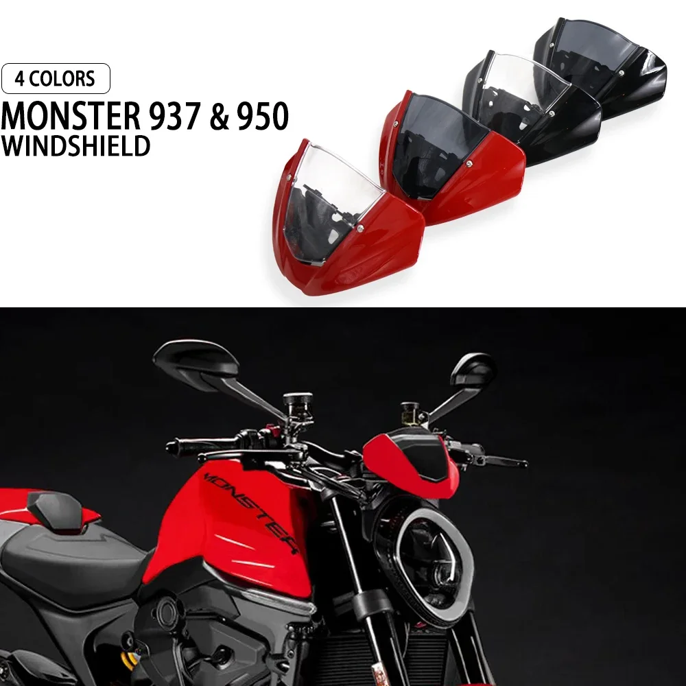 

2022 2021 For DUCATI MONSTER 937 950 Motorcycle Accessories Windscreen Screen Windshield Fairing For Ducati Monster 937 950