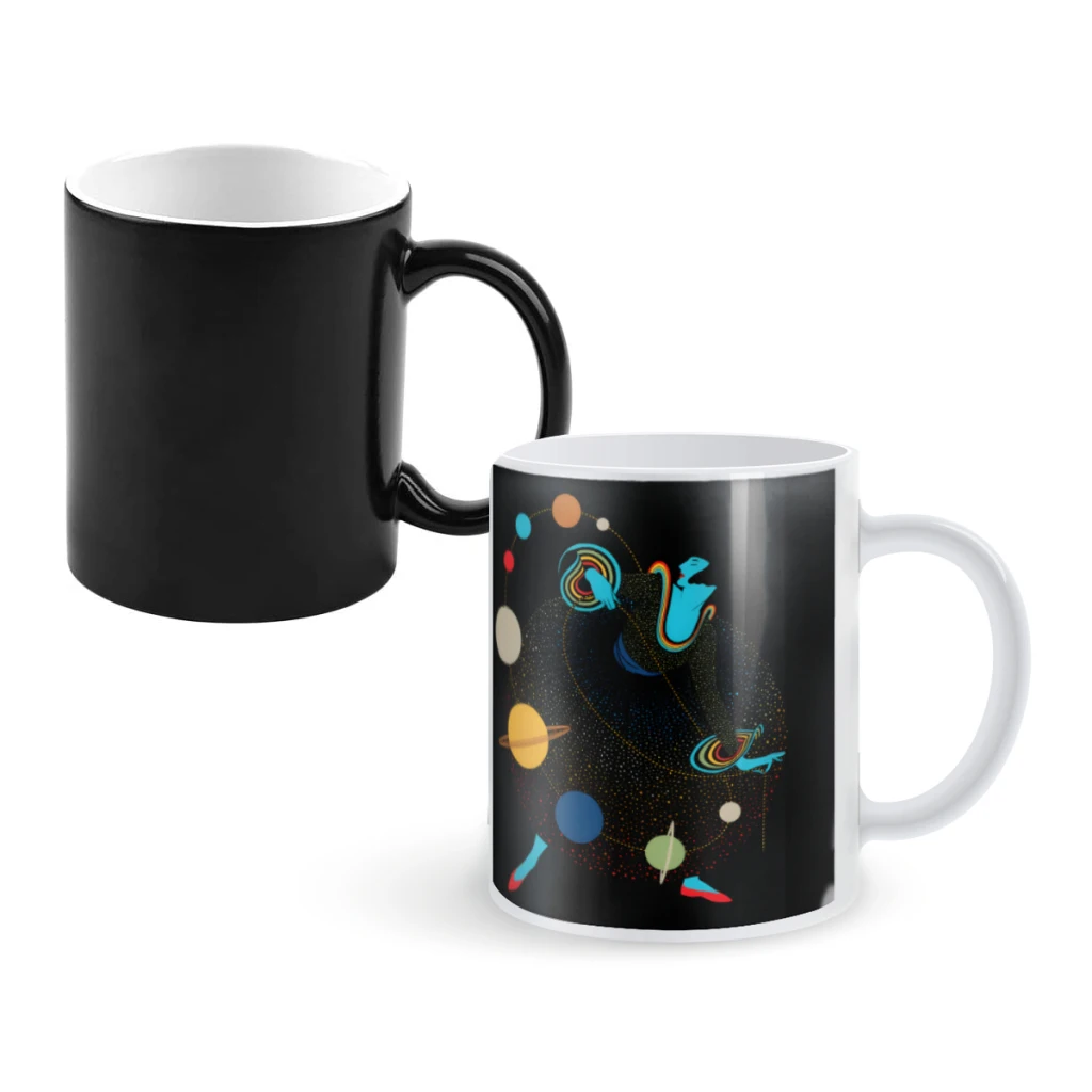 

Mademoiselle GalaxyCoffee Mugs And Mug Creative Color Change Tea Cup Ceramic Milk Cups Novelty Gifts