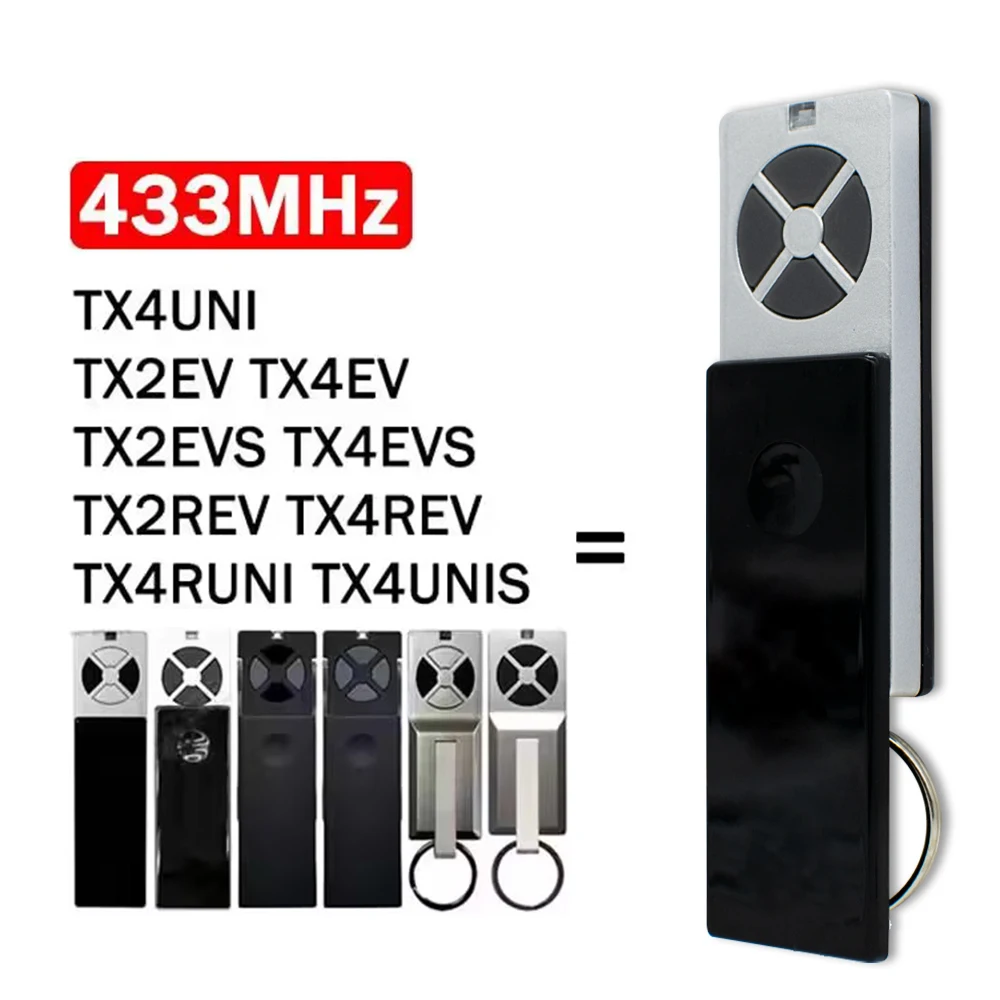 

4 кнопки, 433 МГц LiftMaster Chamberlain TX4UNI TX2EV TX2REV TX4UNIS TX4UNIF TX4RUNI, пульт дистанционного управления для гаража, устройство открывания гаражных ворот