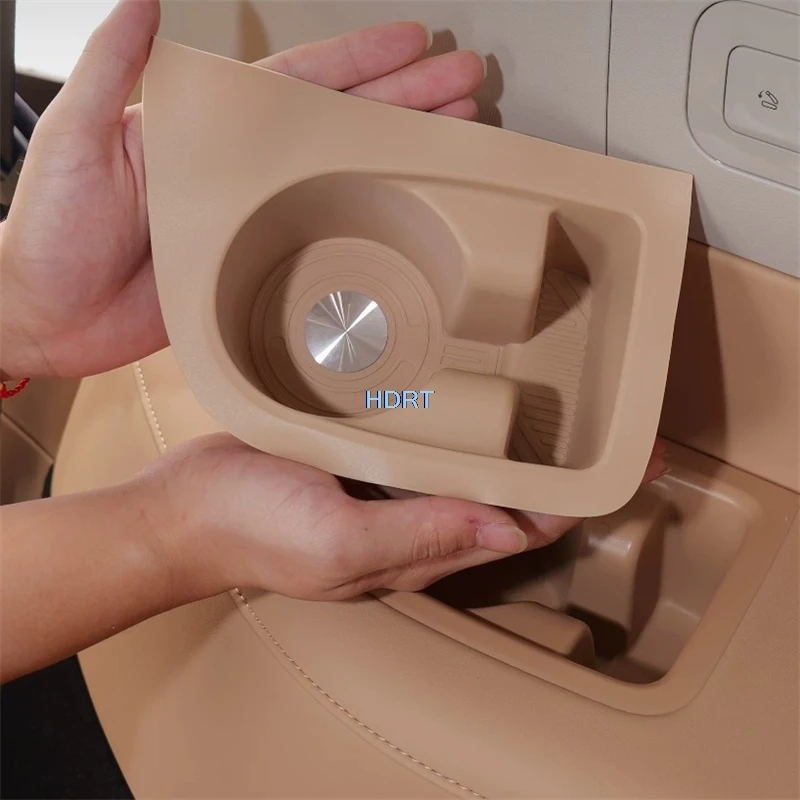 For Chery Fulwin T11/Exeed ET8/Exlantix ET8 E02 2026 + Car Style Third Row Water Cup Slot Storage Box Container Organizer Cover