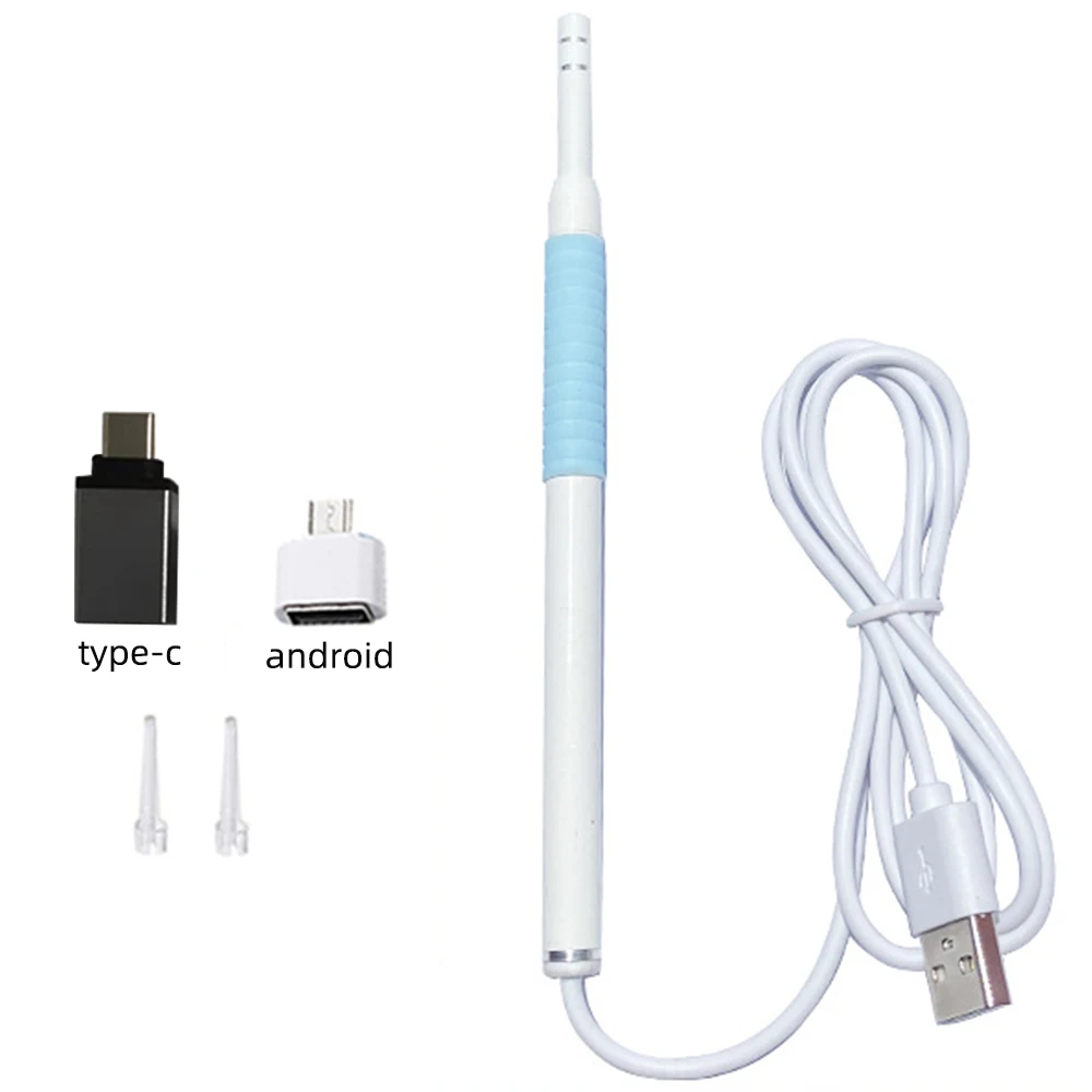 3Kinds Of Smart Visual Earpick Endoscope Spoon Ear Cleaner Camera Otoscope Ear Wax Remover Earwax Removal Tool 5mm Lens Cam