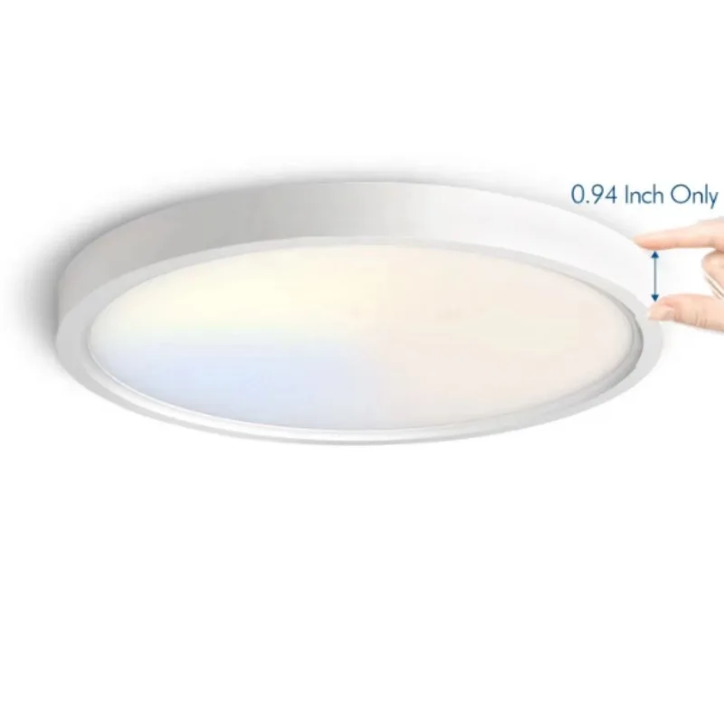 12 Inch 24W 3000K 5000K 6000K Nordic Modern Ultra Thin Round Recessed LED Ceiling Lamp for Indoor Home Lighting