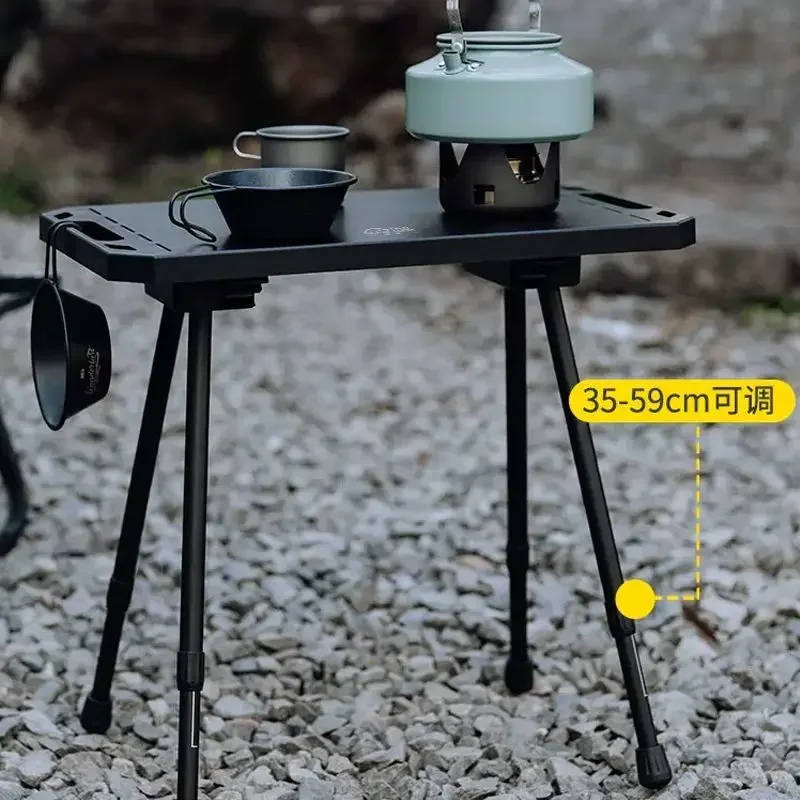 طاولة تكتيكية محمولة قابلة للطي للنزهات الخارجية، أثاث التخييم، تخزين خفيف الوزن، طاولات قابلة للتعديل