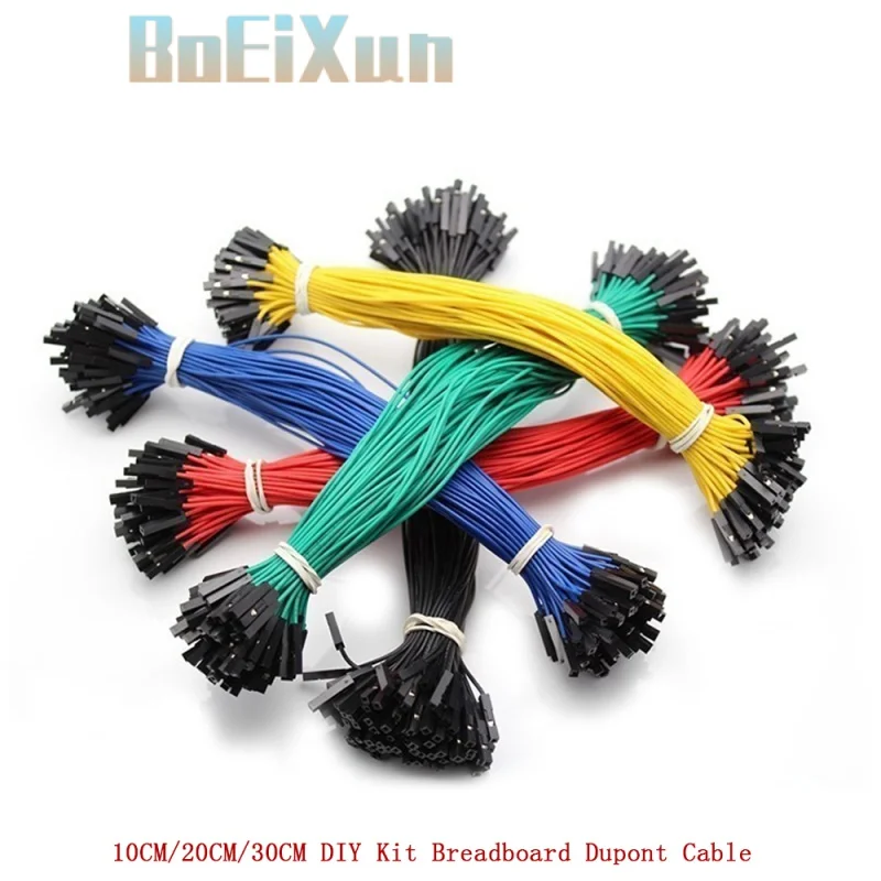 

50pcs 10CM/20CM/30CM DIY Kit Breadboard Dupont Cable For Arduino 2.54mm Line Male Female Dupont Jumper Wire Cable 1P Connector