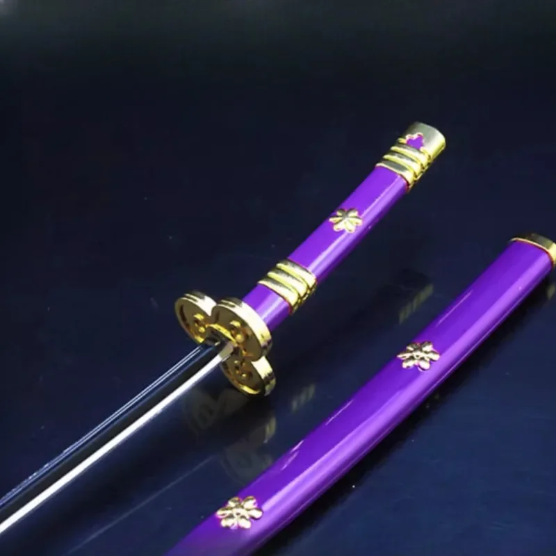 26Cm Een Pieca Roronoa Zoro Zwaard Wapen Sleutelhangers Anime Metalen Model Samurai Zwaard Wapen Model Sleutelhanger Decoratie Geschenken speelgoed