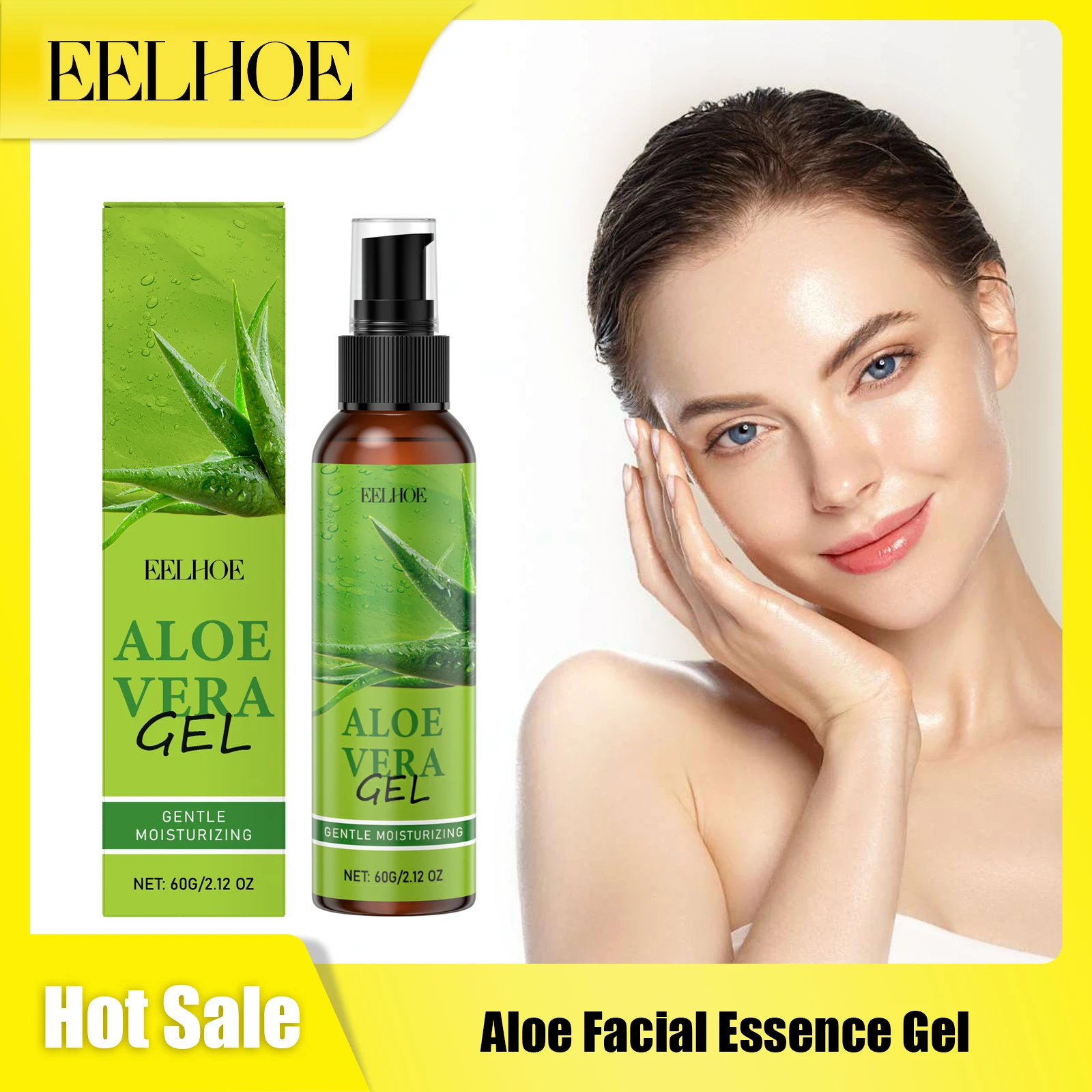 

Eelhoe Aloe Facial Essence Gel Deeply Moisturizing Keep Smoothing Reduce Fine Lines Remove Acne Shrink Pores Face Nourishing Gel
