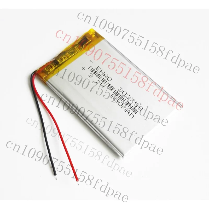 

ОК Тонкая литий-полимерная аккумуляторная батарея 3,7 В 650 мАч для MP3-рекордера 303759