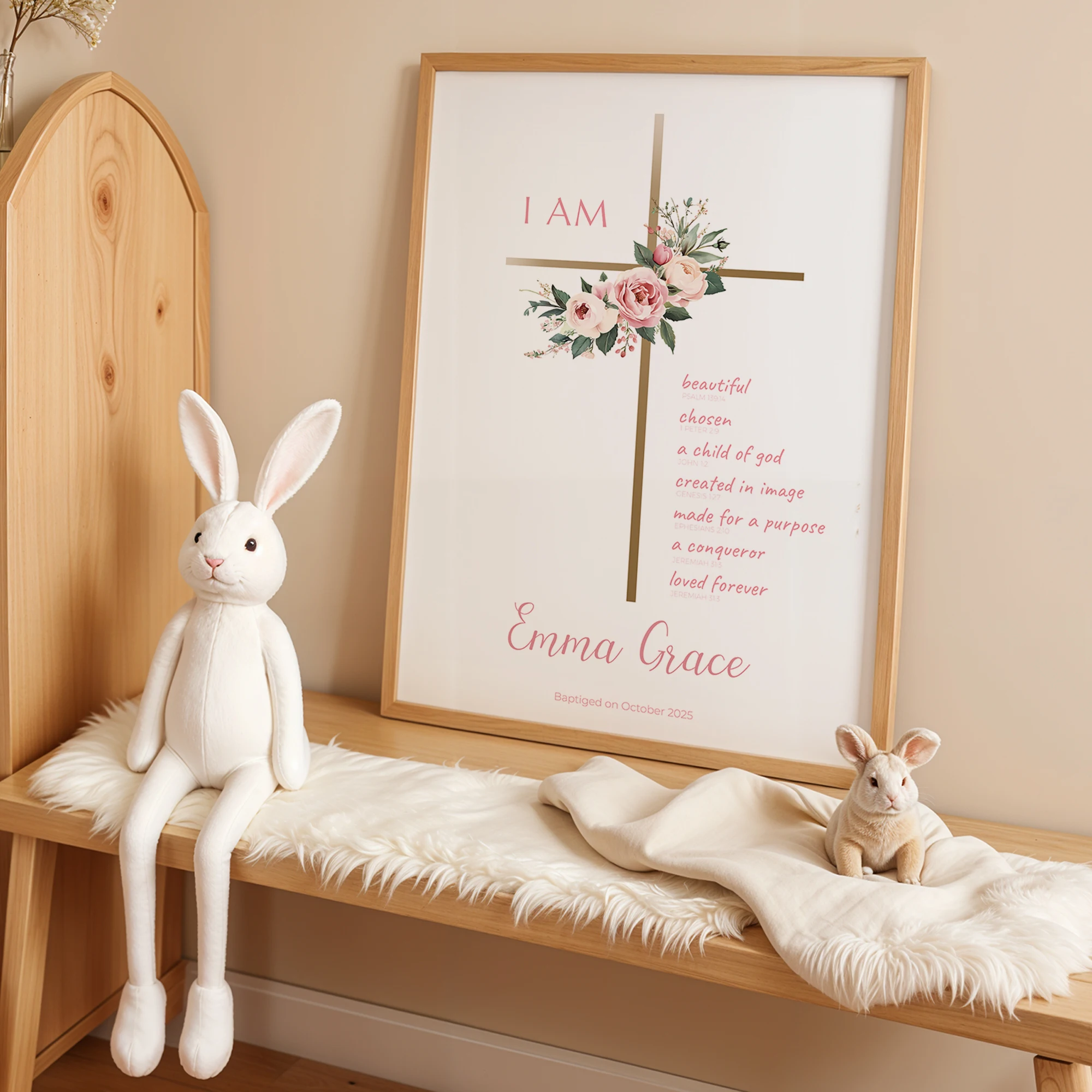 شخصية الكتب المسيحية الزهور مخصص جدار الفن الطباعة قماش اللوحة المشارك صورة غرفة المعيشة ديكور المنزل