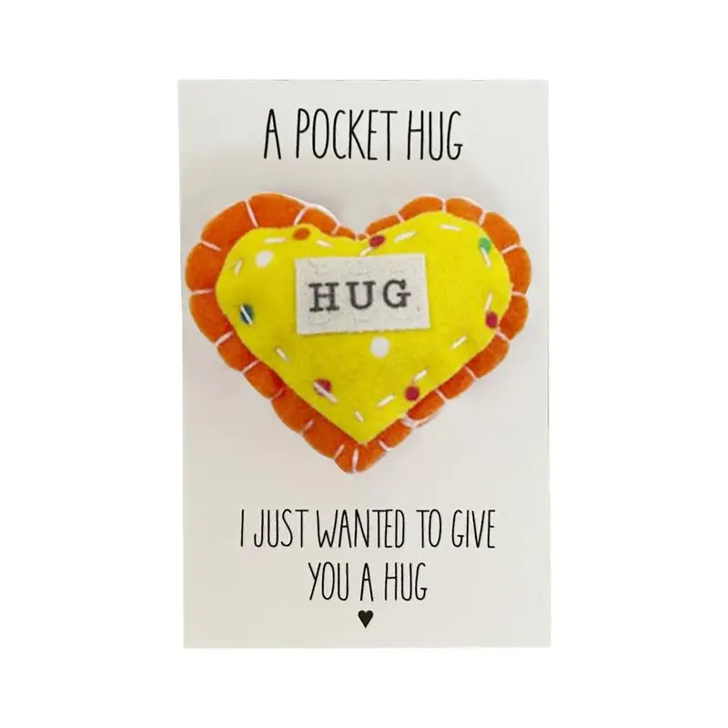 Pocket Hugs For Kids Back To School Card With Heart Design Cute Back To School Supplies Handcrafted Back To School Accessories