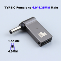 PD 100W Power Charger Adapter Connector USB Type-C Female to DC 4.0*1.35mm Male Jack Plug Converter for Acer Samsung Lenovo