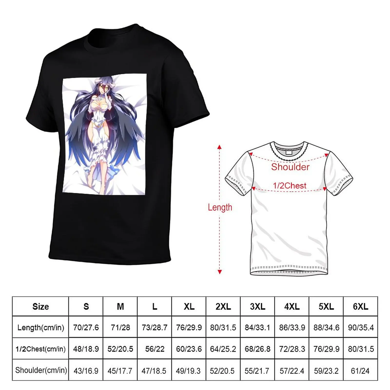 Loli Albedo from Overlord Anime 2 T-Shirt man t shirts graphic man t shirt cotton t shirt man plain T-Shirt