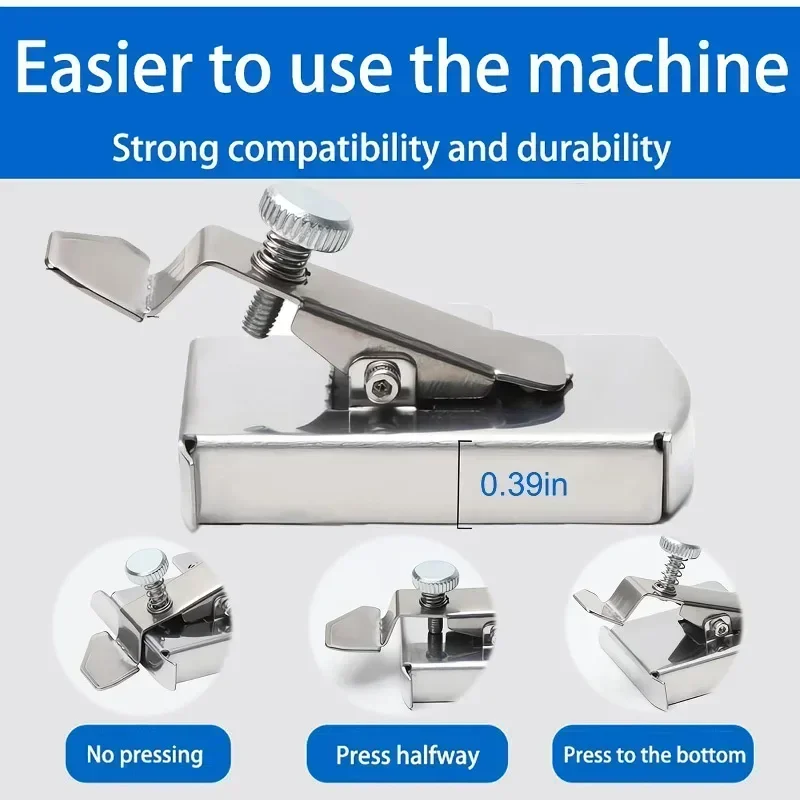 Sewing Machine Gauge Magnet Magnetic Seam Guide Rule Stainless Steel Measure Precise Edge Locator