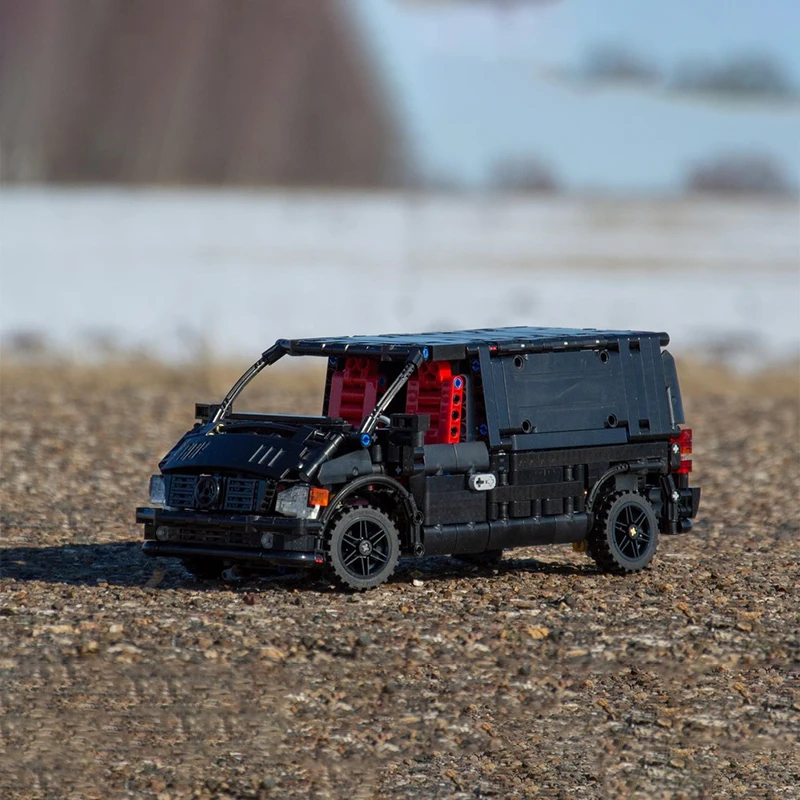 1248 деталей MOC Mercedes-Benz Vito W638: Техническая модель, конструктор, рождественский подарок, развивающая игрушка для детей, DIY