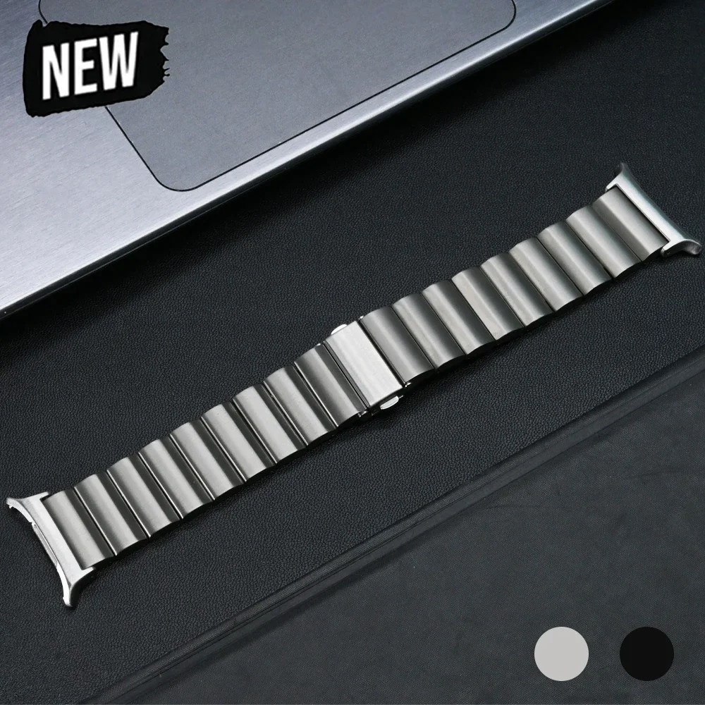 

Men Titanium Metal Strap for Samsung Galaxy Watch 7 Ultra 47mm Luxury Titanium Link Bracelet for Galaxy 7 ULTRA 47 Business Band