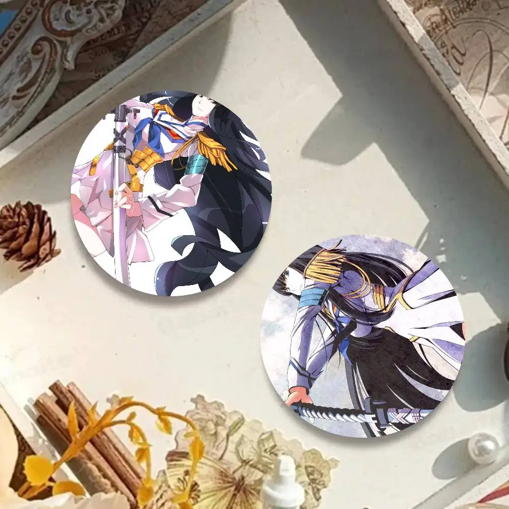 Satsuki Fantasy Animation K-Kill La Kill Cartoon Style Badge Brooches On Backpack Decoration Round Enamel Pins For Accessorys