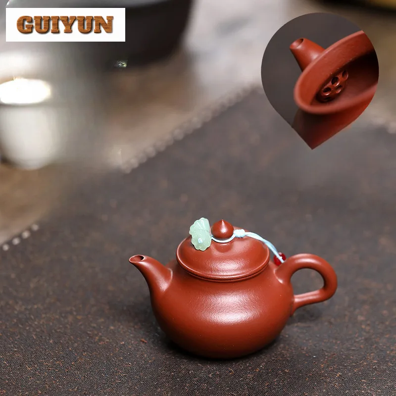 

100ml Creative Yixing Purple Clay Teapots Handmade Shusui Pot Raw Ore Zhu Mud Tea Soaking Kettle Zisha Teaset Drinkware Supplies