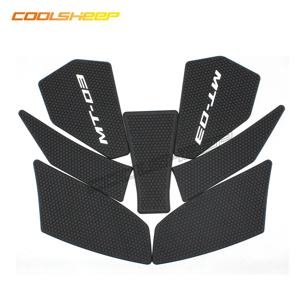 Fuel Tank Pad For Yamaha MT03 MT-03 MT25 2020 2021 2022 Stickers Decal Side Gas Knee Grip Traction Pad Tankpad Protection