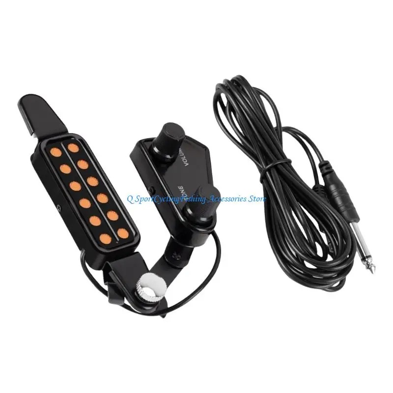 31KC 12 ثقب الصوت ثقب الالتقاط مع مجلدات نغمة موالف غيتار الغيتار بيك آب #3