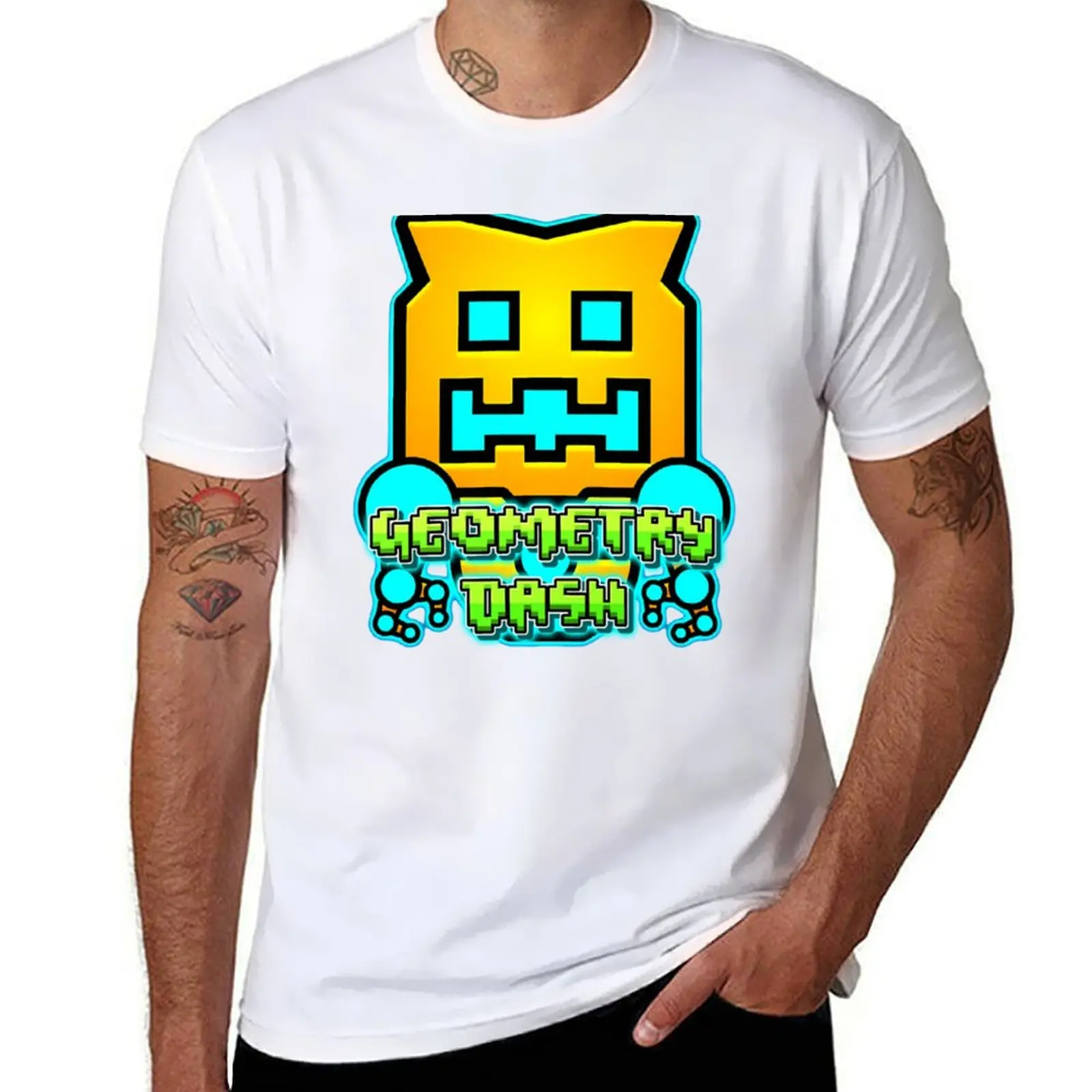 

Geometry Dash T-Shirt man t shirts high quality luxury brand t shirt personalised T-Shirt
