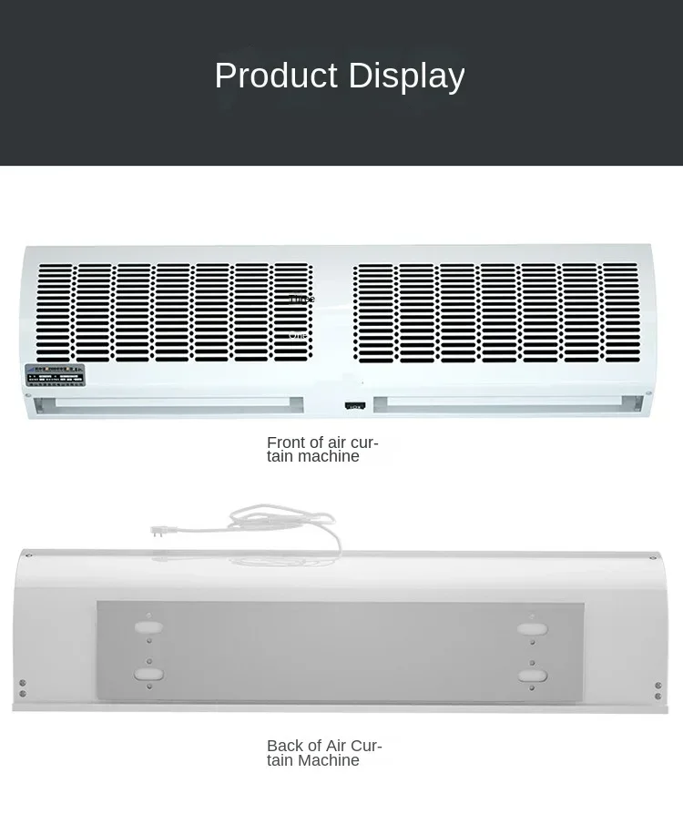 220V Commercial Air Curtain Door for Supermarket and Cold Storage with Silent Operation A