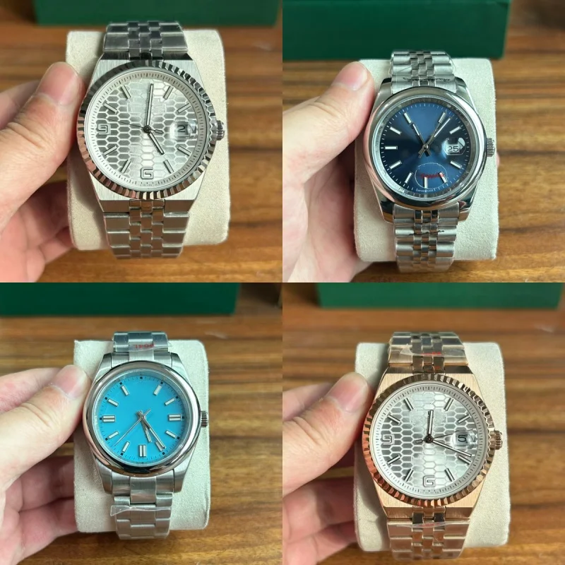 

36mm/40mm Case 2813 8215 Luxury Brand Automatic Movement 904L Fit Dial Sapphire Glass Watch for Man Woman