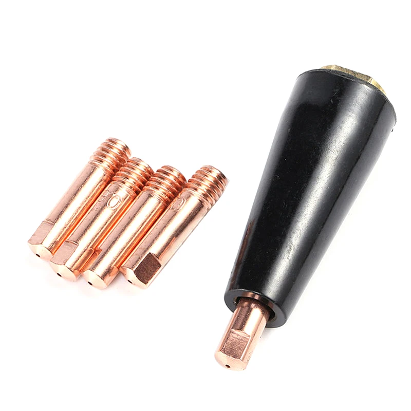 Mig Welding Kit Flux Core Gasless Nozzle 0.8/0.9mm Brass Welding Tips Replace MIG Welder Accessories