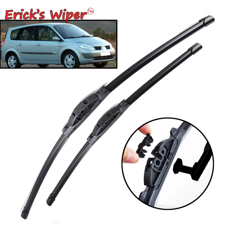 Erick\'s Wiper Front Wiper Blades For Renault Scenic II Grand Scenic II 2 2003 2004 Windshield Windscreen Window Brushes 26\