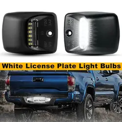 Winetis 2Pcs BRIGHT 6000K White LED For Toyota 2005-2015 Tacoma 2000-2013 Tundra Bumper License Plate Light Number Lamps