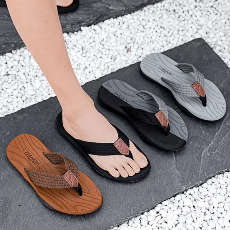 

Trendy Mens Summer Beach Flip - Flops:Eye - Catching, Suitable for Young Adults, Music Festivals or Beach Parties