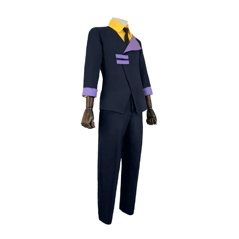 

Spike Spiegel Cosplay Costumes Blue Uniform Anime Cowboy Bebop Role Play Suit For Men Halloween costume FD1;6