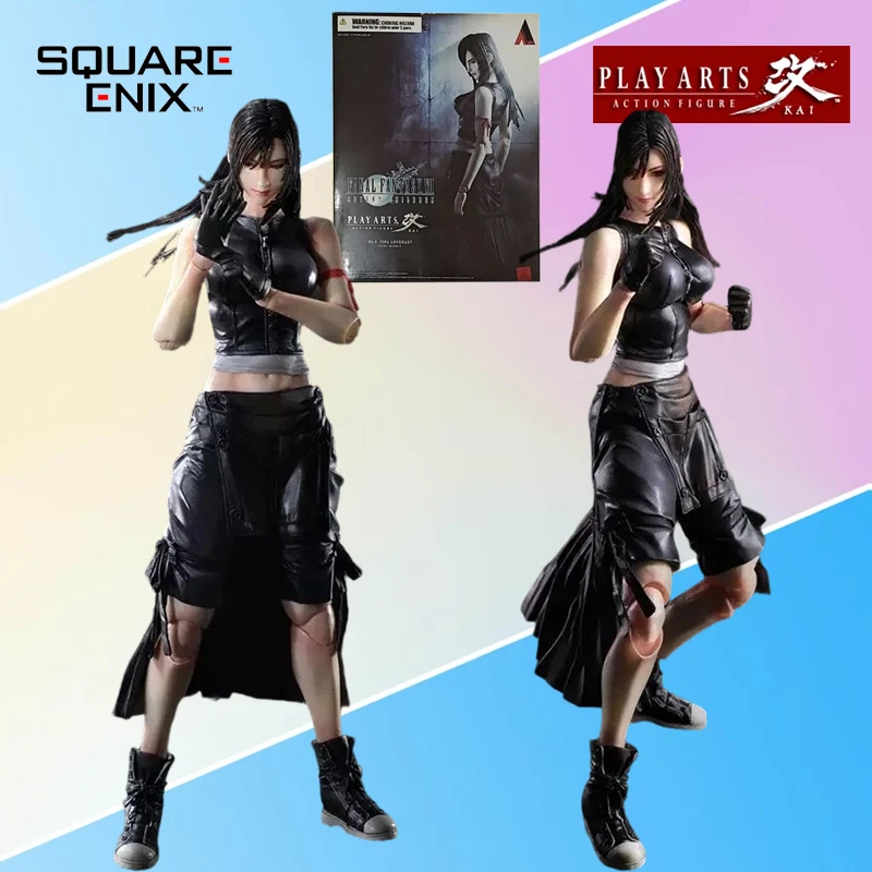 SQUAREENIX Original PLAY ARTS Modified Series Tifa Lockhart Action Figure Model Toys Movable Model Ornaments Gifts Fo Boys