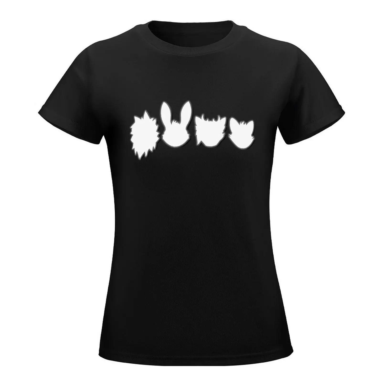 Scratch21 Band Silhouette T-Shirt übergroße ästhetische Kleidung weibliche Kleidung Grafik T-Shirts für Frauen