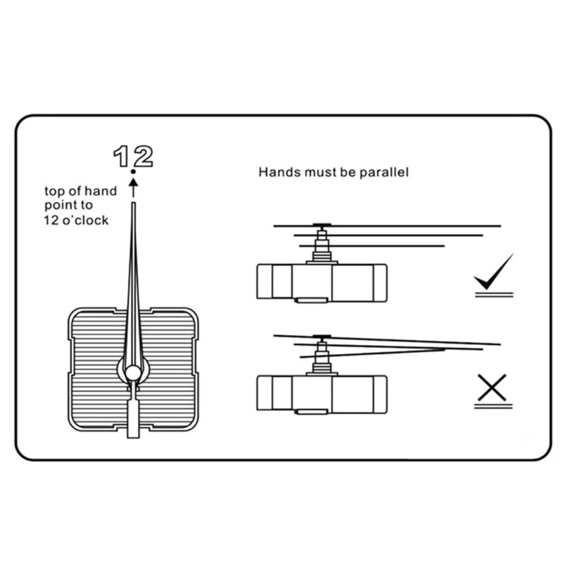 10/12/14/15/18set DIY Clock Hands for DIY Clock Making Multiple Sizes Available Great for Clock Repair DIY Crafts Easy Install