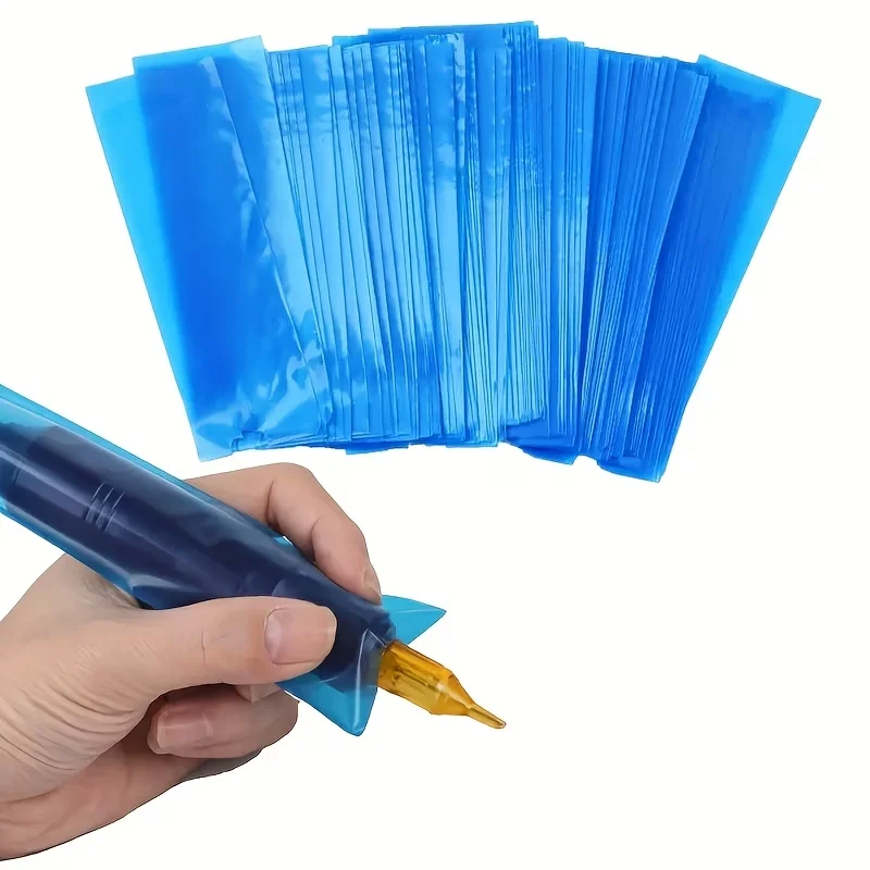 100 pcs disposable tattoo pen bags. Dustproof, hygienic and easy to clean. Protect your tattoo pens, ideal tattoo supplies.