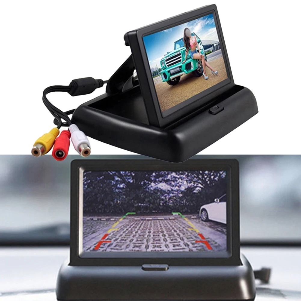 Sleek Design 4 3 Inch Car Backup Video Screen High Definition Monitoring with Automatic Power Off Capabilities