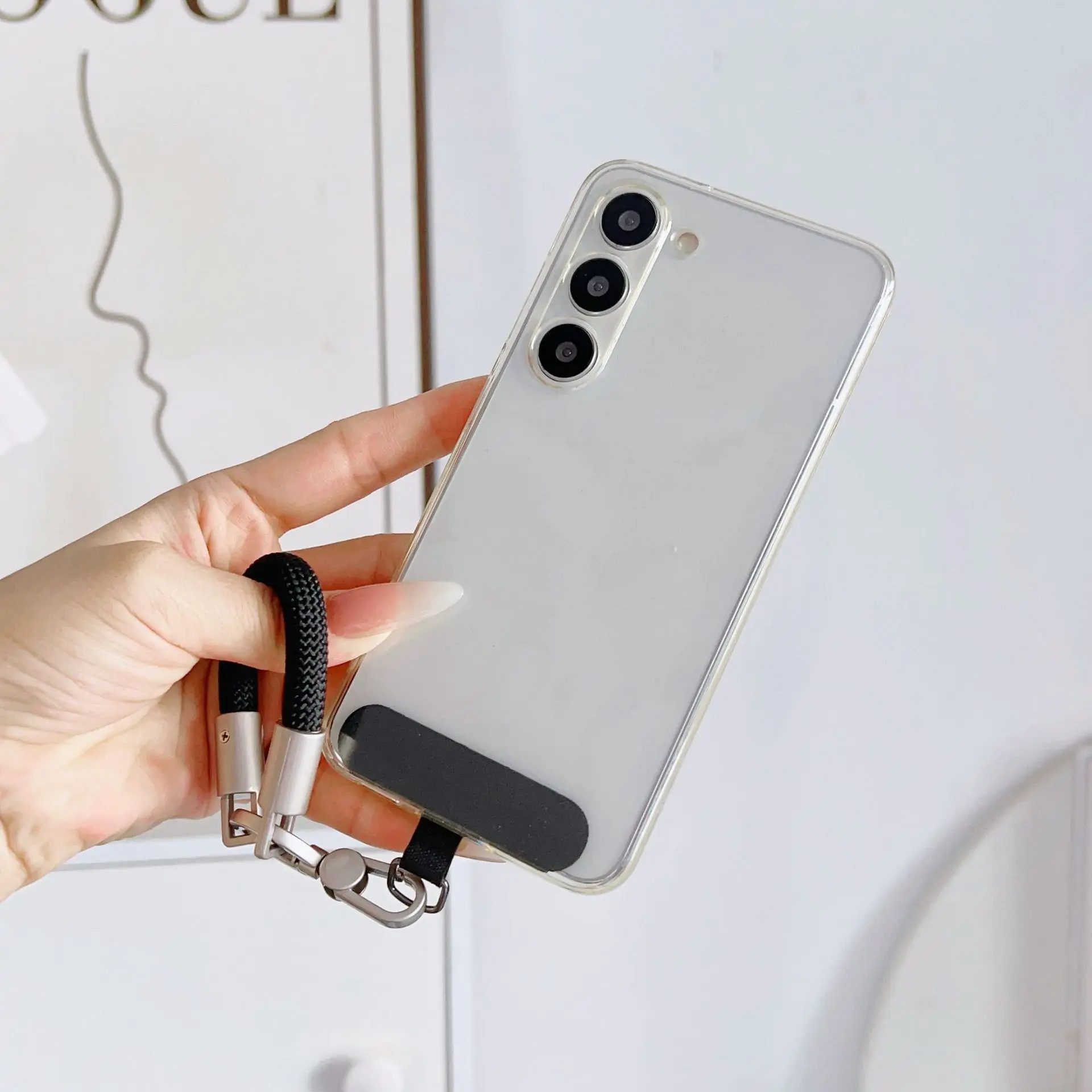 Schlüsselanhänger-Lanyard, schwerer Metall-Schlüsselanhänger, Anhänger für mobile Schnur, kurze Lanyard-Schlüssel, Anti-Verlust-Zellular-Zubehör, universelles Seil