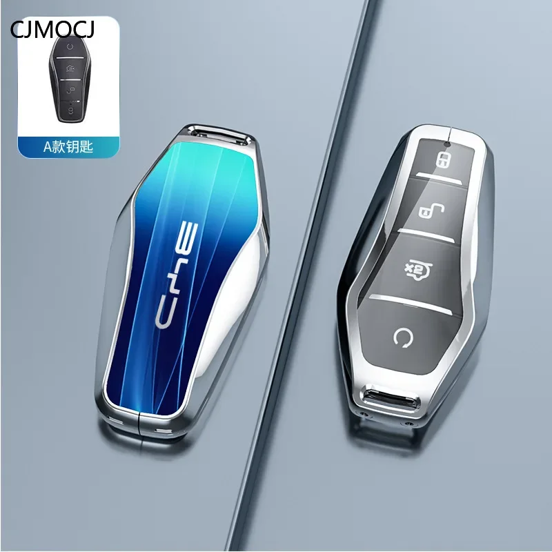 سبائك الزنك سيارة مفتاح القضية غطاء حامل مفتاح شل مشبك ل BYD تشين L/Seal 06/Yuan UP/Seagull/E2/Dolphin/Qin Plus/Seal/Han