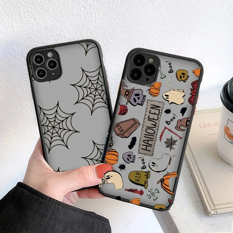 

Halloween Phone Case for iPhone 15 14 13 12 11 Pro Max XR X XS Max Mini 7 8 Plus SE2 Shockproof Matte Cover for iPhone 11 case