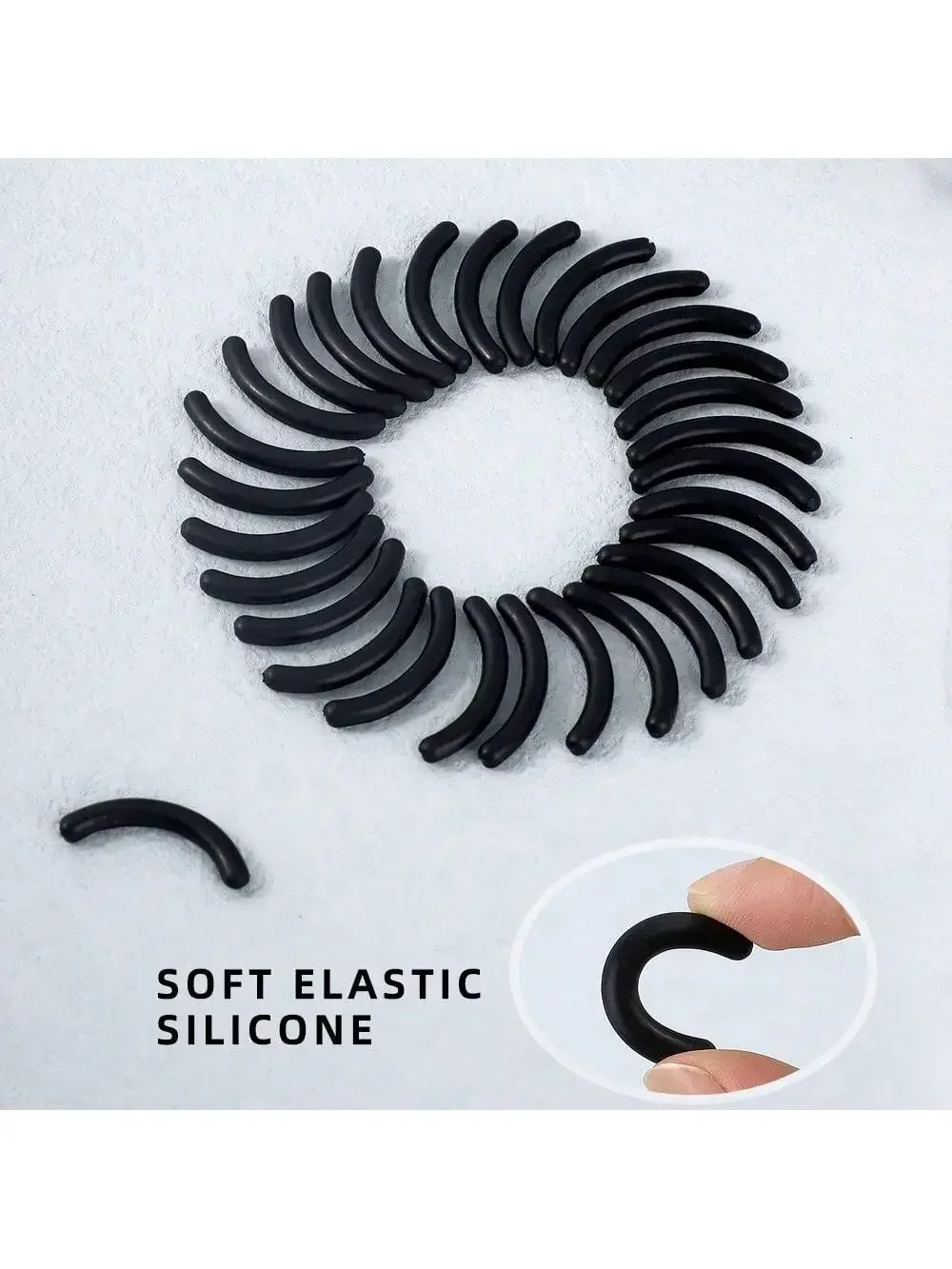 Replacement Silicone Pads for Eyelash Curler, 50pcs Set